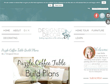 Tablet Screenshot of designeddecor.com